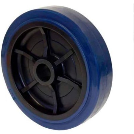 RWM CASTERS 6in x 2in Urethane on Polypropylene Wheel with Roller Bearing for 1/2in Axle - UPR-0620-08